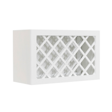Load image into Gallery viewer, Lancaster Shaker White Wall Wine Rack Cabinet