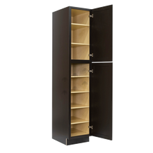 Load image into Gallery viewer, Newport Espresso Tall Pantry 1 Upper Door and 1 Lower Door
