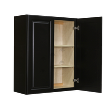 Load image into Gallery viewer, Newport Espresso Wall Cabinet 2 Doors 2 Adjustable Shelves