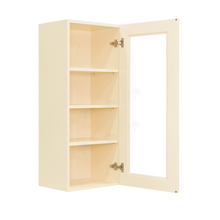 Load image into Gallery viewer, Oxford Wall Mullion Door Cabinet 1 Door 3 Adjustable Shelves Glass Not Included
