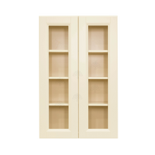 Load image into Gallery viewer, Oxford Wall Mullion Door Cabinet 2 Doors 3 Adjustable Shelves Glass Not Included