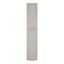 Load image into Gallery viewer, Princeton Creamy White Glazed Tall Pantry 1 Upper Door and 1 Lower Door