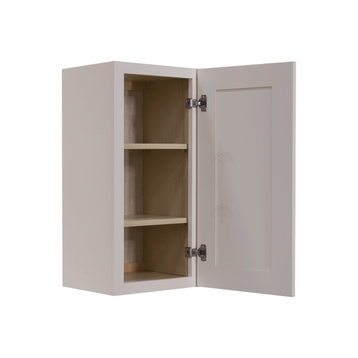 Princeton Creamy White Wall 1 Door 2 Adjustable Shelves 30inc