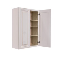 Load image into Gallery viewer, Princeton Creamy White Glazed Wall Cabinet 2 Doors 3 Adjustable Shelves