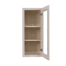 Load image into Gallery viewer, Princeton Creamy White Glazed Wall Mullion Door Cabinet 1 Door 2 Adjustable Shelves Glass not Included