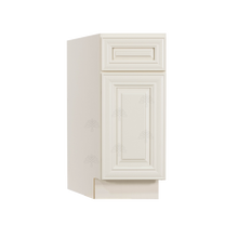 Load image into Gallery viewer, Princeton Off-white Base End Angle Cabinet 1 Fake Drawer 1 Door 1 Adjustable Shelf (Left)