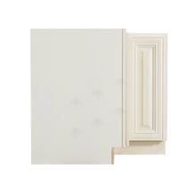 Load image into Gallery viewer, Princeton Off-white Lazy Susan Base Cabinet 2 Full Height Folding Doors