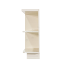 Load image into Gallery viewer, Princeton Off-white Base Open End Shelf 12 inch No Door 1 Fixed Shelf (Left)