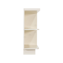 Load image into Gallery viewer, Princeton Off-white Base Open End Shelf 12 inch No Door 1 Fixed Shelf (Right)