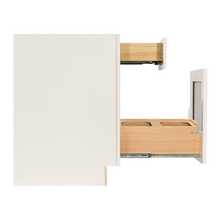 Load image into Gallery viewer, Princeton Series Off White Painted Finish Base Waste Basket Cabinet