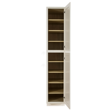 Load image into Gallery viewer, Princeton Off-white Tall Pantry 1 Upper Door and 1 Lower Door
