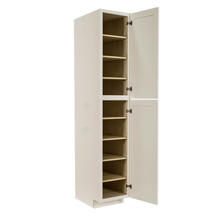 Load image into Gallery viewer, Princeton Off-white Tall Pantry 1 Upper Door and 1 Lower Door