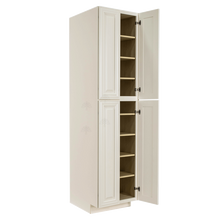 Load image into Gallery viewer, Princeton Off-white Tall Pantry 2 Upper Doors and 2 Lower Doors