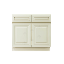 Load image into Gallery viewer, Princeton Off-white Sink Base Cabinet 2 Dummy Drawer 2 Doors