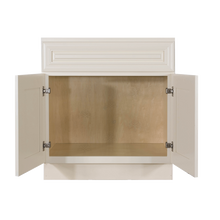 Load image into Gallery viewer, Princeton Off-white Vanity Sink Base Cabinet 1 Dummy Drawer 2 Doors