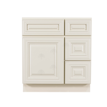 Load image into Gallery viewer, Princeton Off-white Vanity Sink Base Cabinet 1 Dummy Drawer 1 Door (Right)