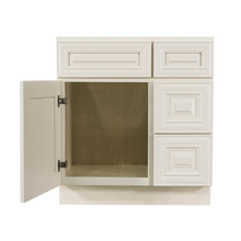 Load image into Gallery viewer, Princeton Off-white Vanity Sink Base Cabinet 1 Dummy Drawer 1 Door (Right)