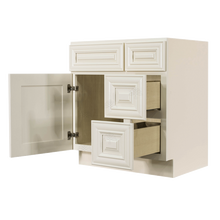Load image into Gallery viewer, Princeton Off-white Vanity Sink Base Cabinet 1 Dummy Drawer 1 Door (Right)