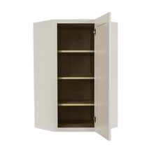 Load image into Gallery viewer, Princeton Off-white Wall Diagonal Corner 1 Door 3 Adjustable Shelves