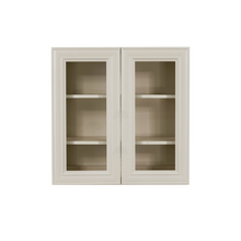 Load image into Gallery viewer, Princeton Off-white Wall Mullion Door Cabinet 2 Door 2 Adjustable Shelves Glass not Included