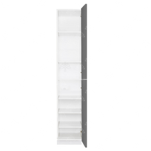 Load image into Gallery viewer, Valencia Gray Series Finish Pantry Cabinet with Inverted Door and Roll Out Tray and 2 Doors