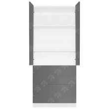 Load image into Gallery viewer, Valencia Gray Series Finish Pantry Cabinet with Inverted Door and 2 Doors and 2 Drawers