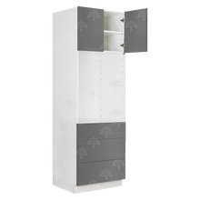 Load image into Gallery viewer, Valencia Gray Series Single Oven Cabinet with 3 Bottom Drawers and 2 Upper Doors