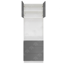 Load image into Gallery viewer, Valencia Gray Series Single Oven Cabinet with 3 Bottom Drawers and 2 Upper Doors
