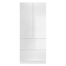 Load image into Gallery viewer, Valencia White Series Finish Pantry Cabinet with Inverted Door and 2 Doors and 2 Drawers