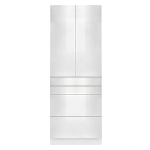 Load image into Gallery viewer, Valencia White Series Finish Pantry Cabinet with Inverted Door and 2 Doors and 4 Drawers