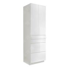 Load image into Gallery viewer, Valencia White Series Finish Pantry Cabinet with Inverted Door and 2 Doors and 4 Drawers