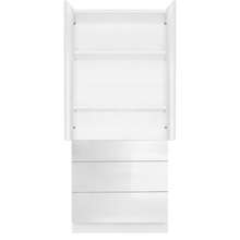Load image into Gallery viewer, Valencia White Series Finish Pantry Cabinet with Inverted Door and 2 Doors and 4 Drawers