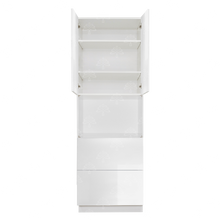 Load image into Gallery viewer, Valencia White Series Finish Pantry Cabinet with Inverted Door and 2 Doors and 5 Drawers