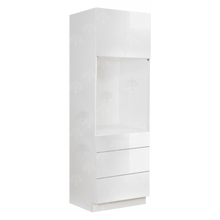 Load image into Gallery viewer, Valencia White Series Single Oven Cabinet with 3 Bottom Drawers and 2 Upper Doors