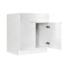 Load image into Gallery viewer, Valencia White Series Tall Vanity Sink Base Cabinet with 2 Doors and 1 Drawer