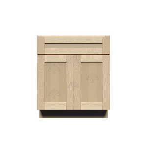 Lancaster Natural Shaker Base Cabinet 2 Doors