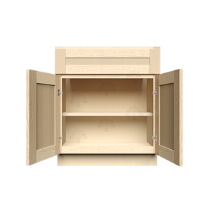 Lancaster Natural Shaker Base Cabinet 2 Doors