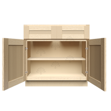 Load image into Gallery viewer, Lancaster Natural Shaker Base Cabinet 2 Doors