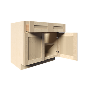 Lancaster Natural Shaker Base Cabinet 2 Doors