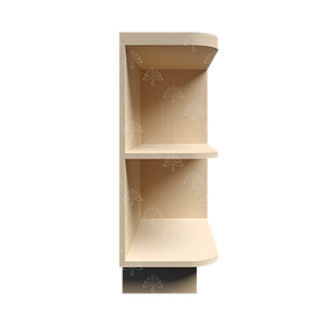 Lancaster Natural Shaker Base Open Shelf Cabinet