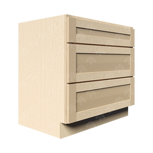 Load image into Gallery viewer, Lancaster Natural Shaker Base Cabinet with 3 Draws