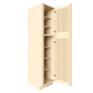 Lancaster Natural Shaker Pantry Cabinet 2 Doors