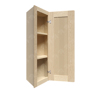 Lancaster Natural Shaker Wall End Angle Cabinet