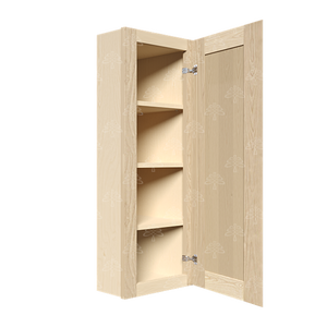 Lancaster Natural Shaker Wall End Angle Cabinet