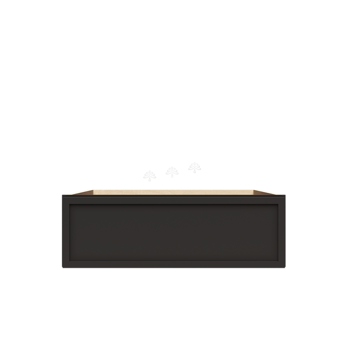 Urban Slim Black Painted Finish Base Kitchen-Size Drawer