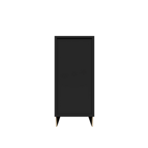 Urban Slim Black Painted Finish Base Spice Rack Cabinet