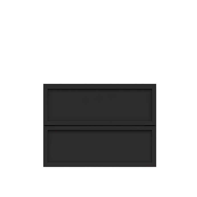 Urban Slim Black Painted Finish Counter Top Drawers