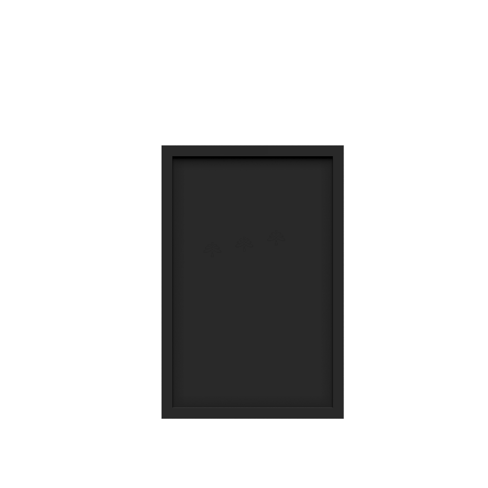 Urban Slim Black Painted Finish Deco Door