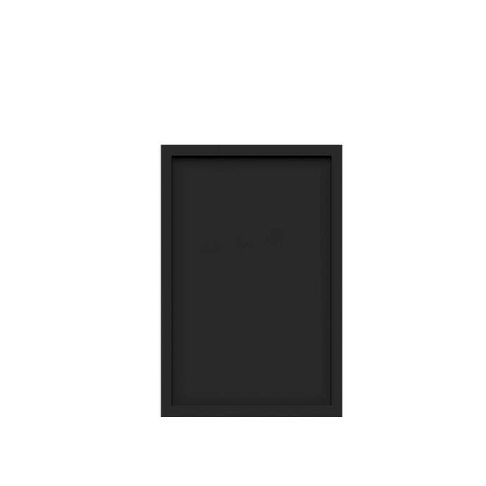Urban Slim Black Painted Finish Deco Door