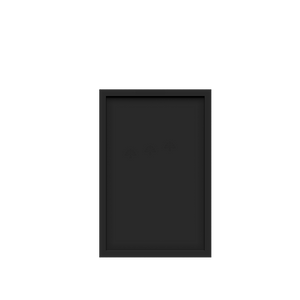 Urban Slim Black Painted Finish Deco Door